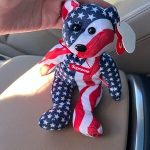 Vintage TY Beanie Baby Supreme Patriotic Plush